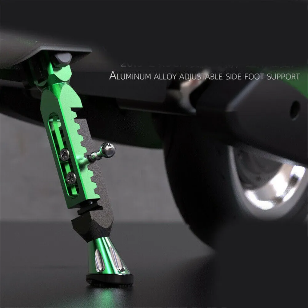 

1 Pcs Motorcycle Kickstand Adjustable Height Foot Brace Parking Leg Foot Bracket Red Black Side Support Stand Motorcycle Parts