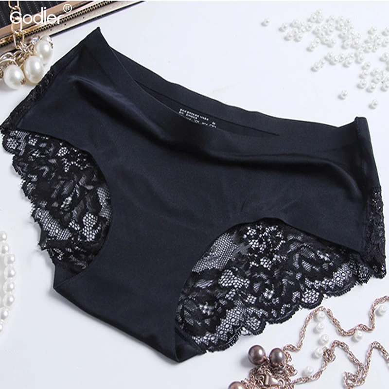 Godier женские трусики кружевное Прозрачное нижнее белье кружевные мягкие