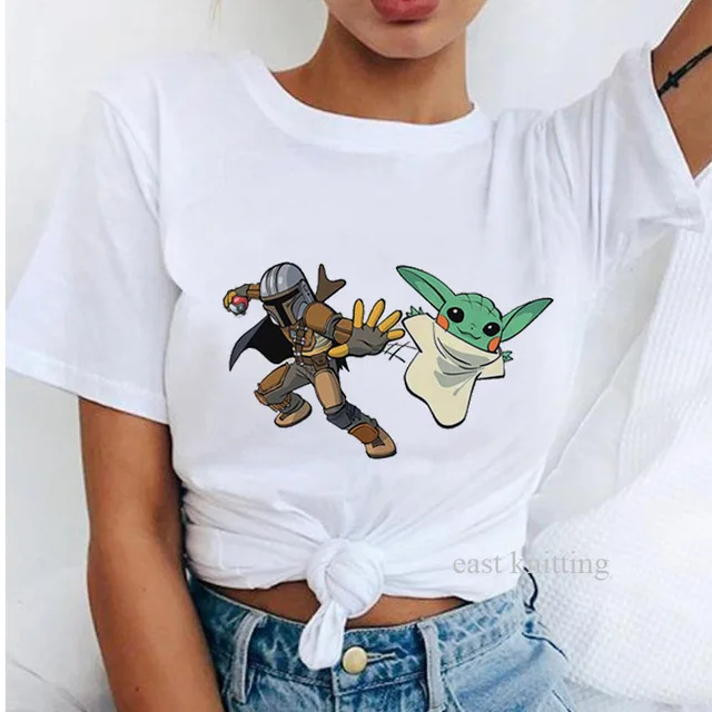 Женская футболка с короткими рукавами ERNESTNM летняя свободная круглым вырезом и