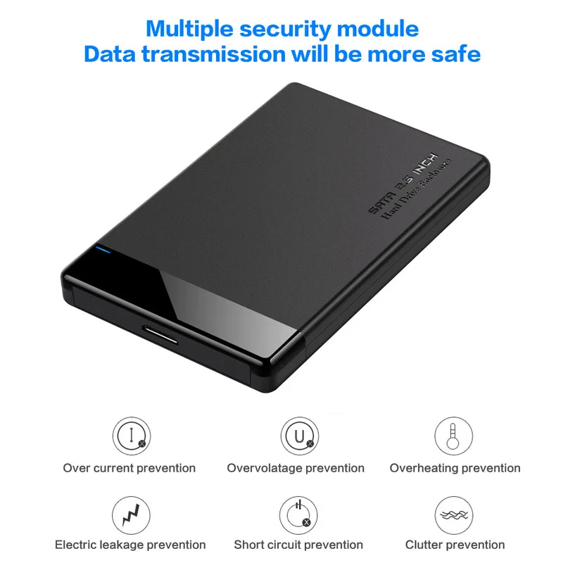 

Mobile Hard Disk Box USB3.0 Notebook SSD Solid State Mechanical 2.5 Inch Serial Port Support Type-C