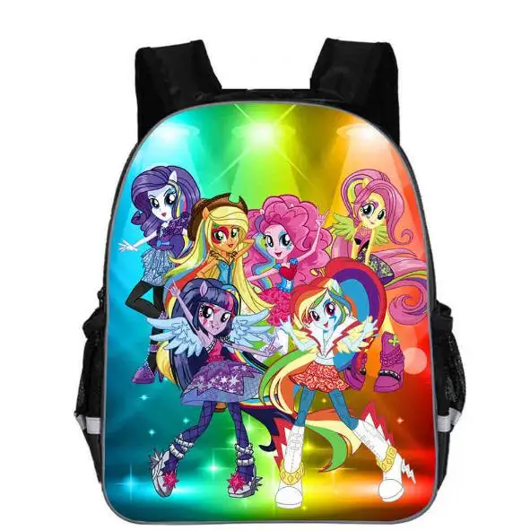 Рюкзак Moive My Little Pony черный водонепроницаемый рюкзак школьный для девочек и
