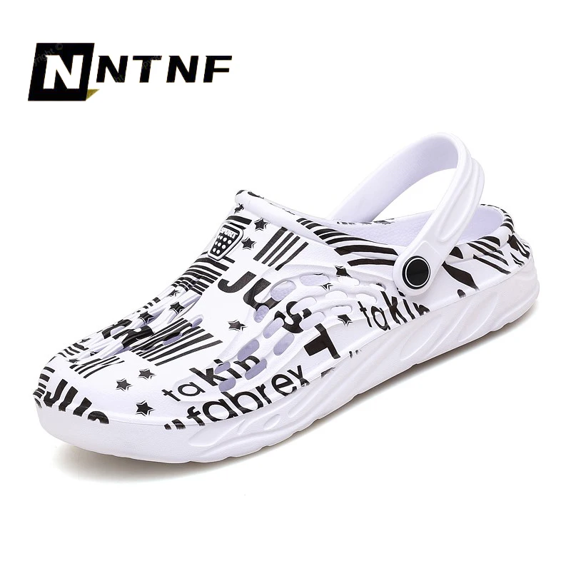 

Summer Sandals Men Outdoor Beach Shoes Breathable Unisex Garden Slippers Non-Slip Flip Flops Clogs Sandalias De Las Mujeres