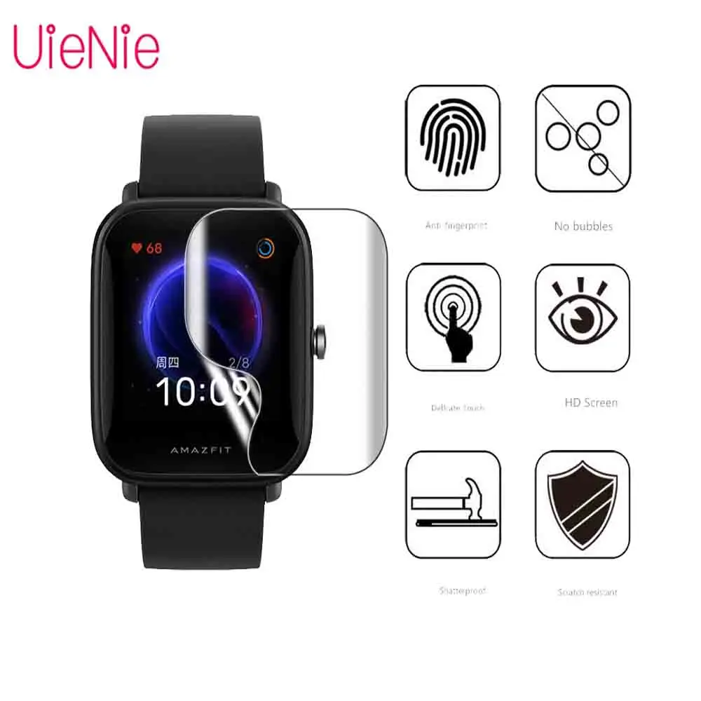 

2PCS TPU Soft Film For Huami POP/POP pro/Bip U Smart Watch Water-proof Film For Huami POP pro/Bip U Composite Soft Film