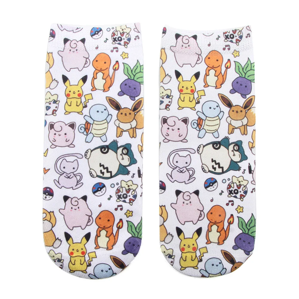Новые мужские короткие носочки по щиколотку фигурку с изображением покемона
