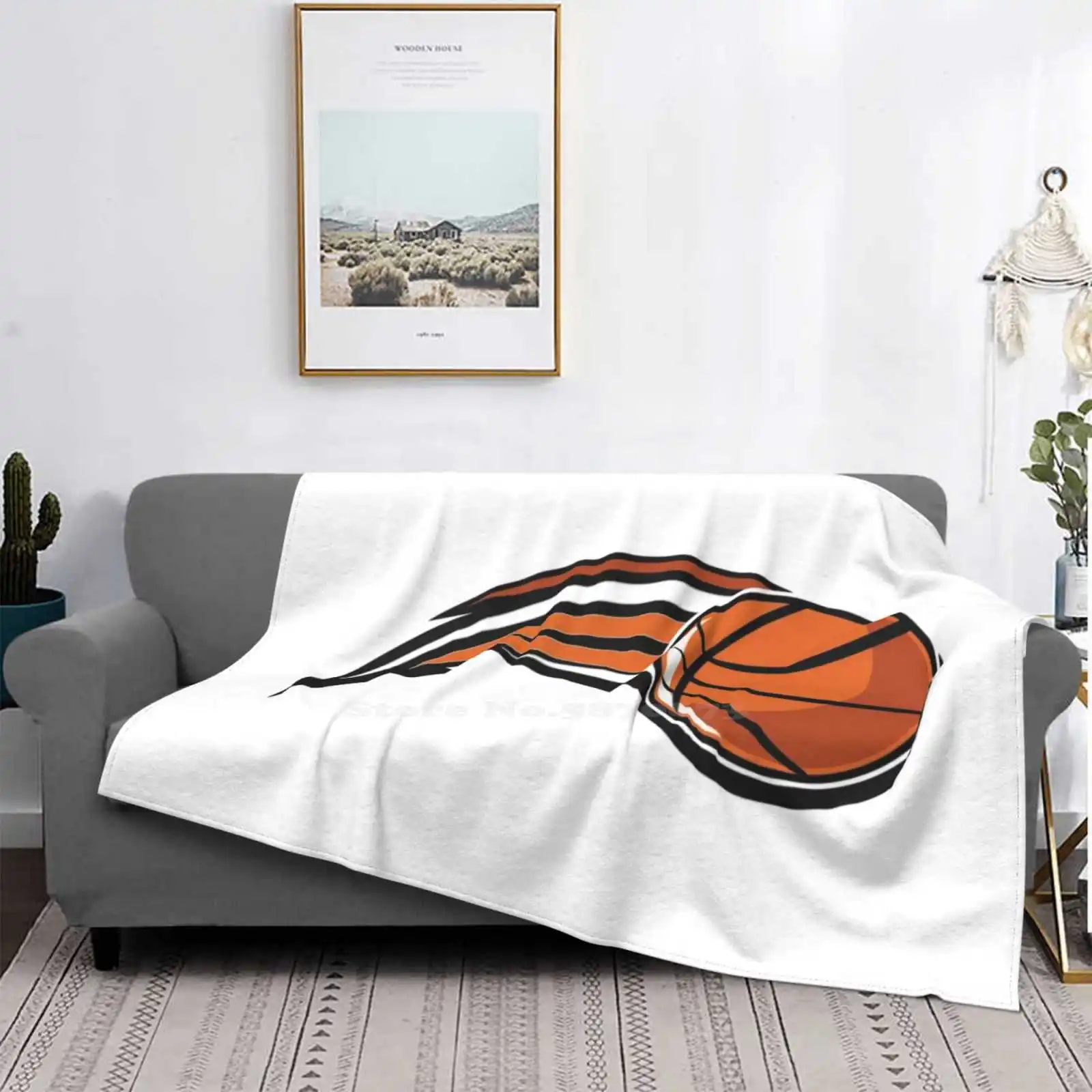 Mantas suaves muy cálidas para baloncesto, sofá, cama, viaje, pelota de baloncesto...