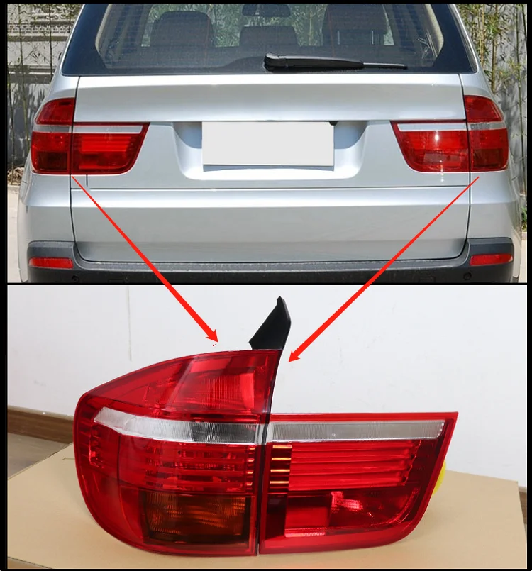 Sulinso 4 шт для BMW X5 E70 2007 2010 тип задний светильник фонарь в сборе внешний (модель