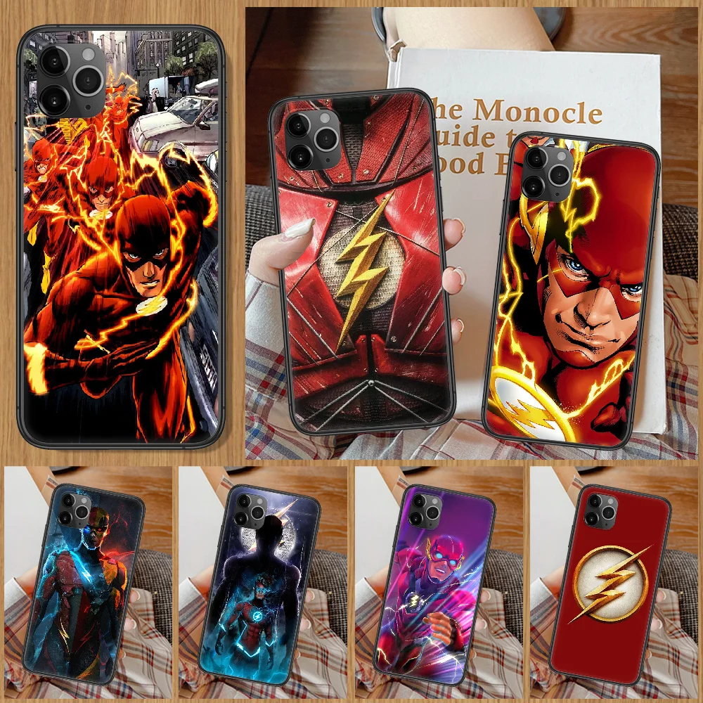 

movie Flashs Phone Case For iphone 5 5S SE 2 6 6S 7 8 11 12 Mini Plus X XS XR Pro Max black silicone hoesjes pretty back fashion