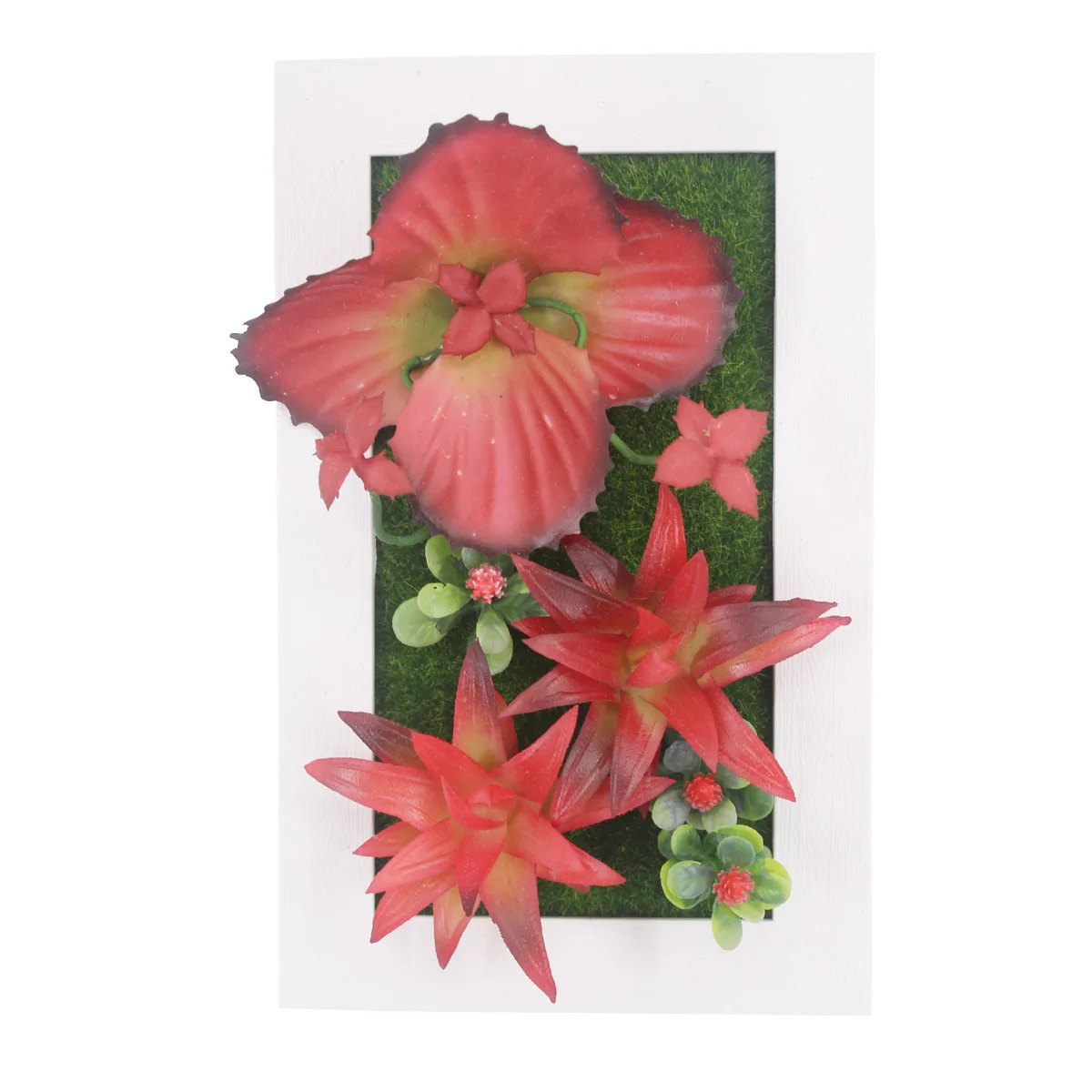 Имитация растений 3D Искусственные цветы ручной работы украшения настенная