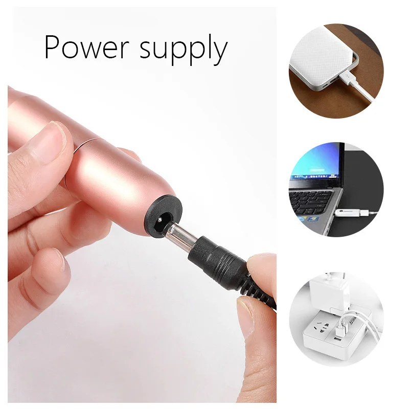 20000 ОБ/мин USB электрическая дрель для ногтей 2 способа вращения мини набор