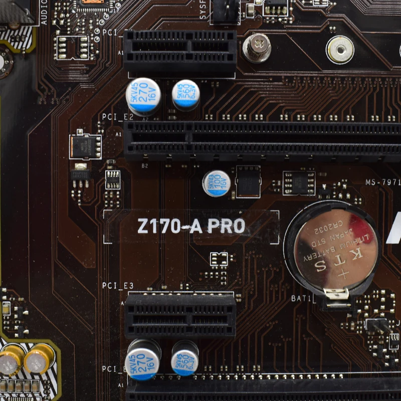 Для MSI Z170 A PRO материнская плата 1151 pin M.2 интерфейс DDR4 Оригинал используется