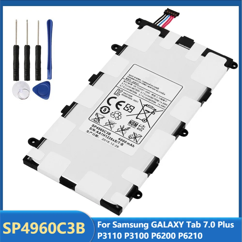 Аккумулятор SP4960C3B для Samsung GALAXY Tab 7 0 Plus P3110 P3100 P6200 P6210 4000 мА · ч | Мобильные телефоны и