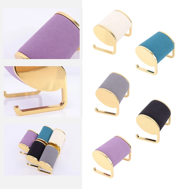 

Watch Display Stand Jewelry Bracelet Organizer Microfiber Metal Bracelet Chain Storage Rack Holder Home Decoration