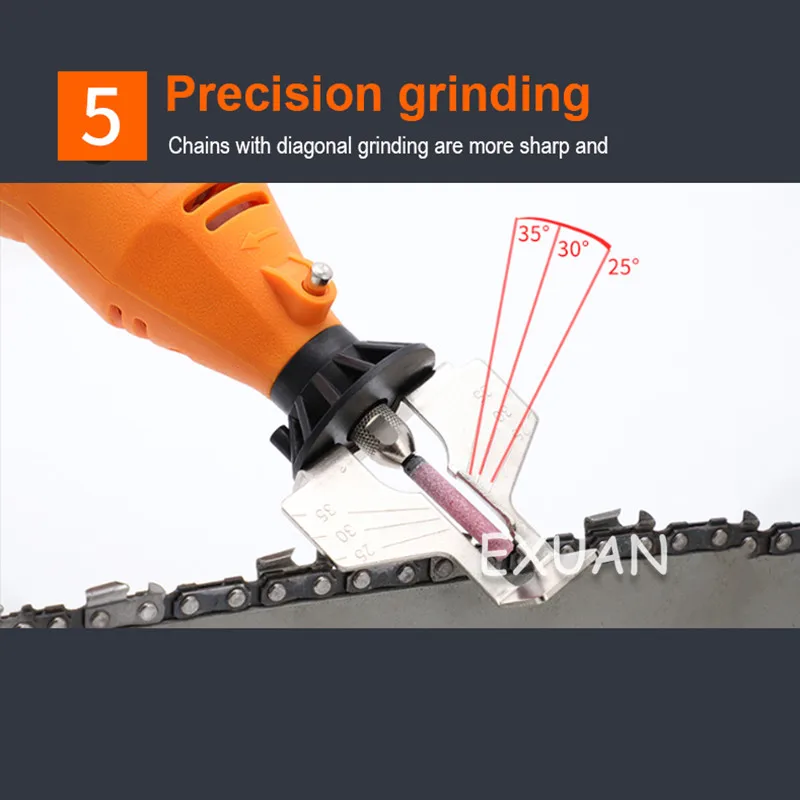 

Electric chain grinder electromechanical chain saw grinding chain electromechanical grinding head accessories electric file