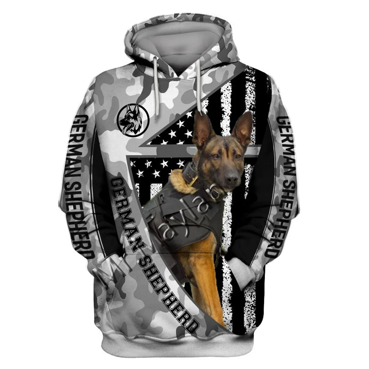 

2021 Fashion Animal German Shepherd Dog 3D Printed Hoodie Men Women Ropa Casual Pet Dog Designs Hooded Coat Drop Shipping QW-040