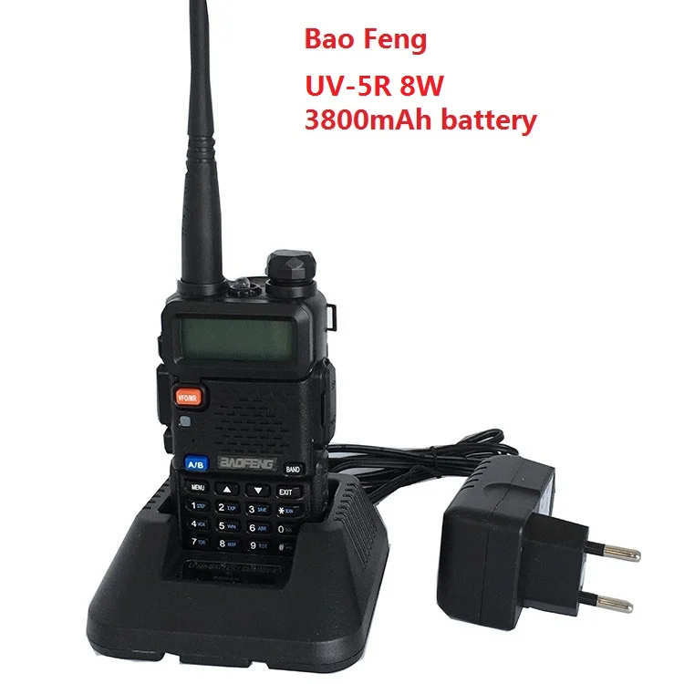 8W with 3800mah UV-5r, высокомощная версия, настоящая, 8 Вт, 3800 мА/ч, CB радио, 10 км, рация, ham, радиодвухсторонняя, радио, коммуникатор для Baofeng, UV-5R, рация - Цвет: 8W with 3800mah