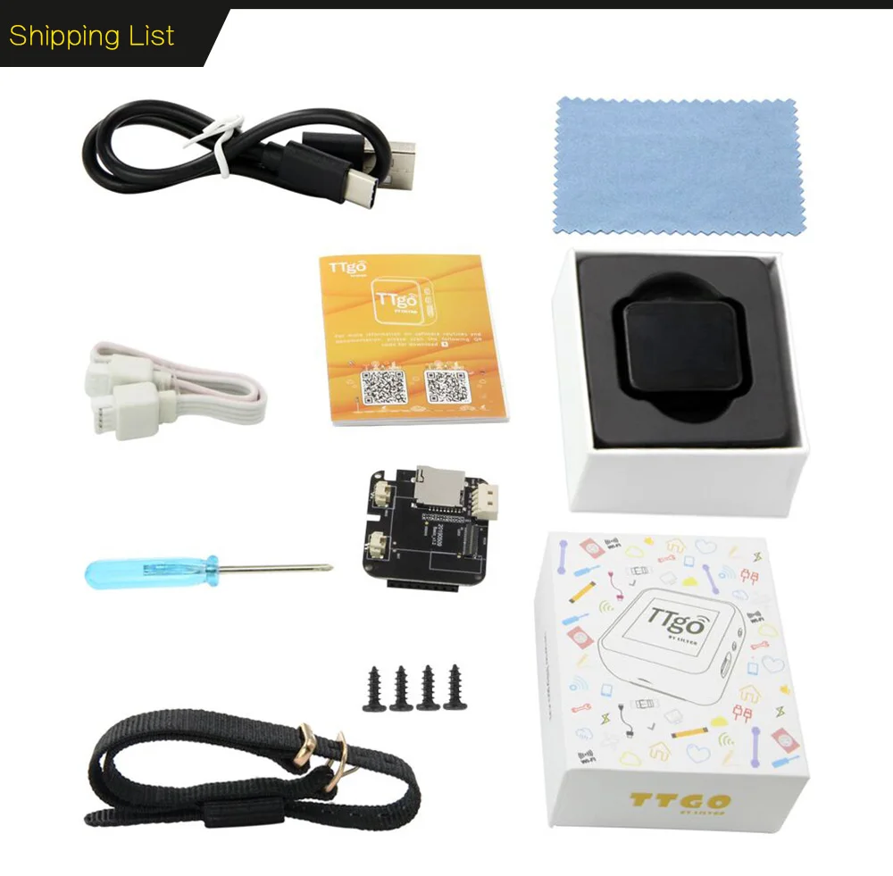 ESP32 gps и Lora комплект разработки сенсорный экран T-Watch программируемый носимый экологический интерфейс WiFi Bluetooth