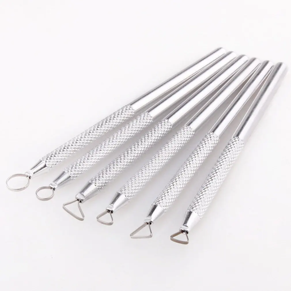 6 PCS Polymer Clay Tools Pottery Ceramics Ribbon Sculpting Set Sculpture Caving Scraper Craft Modelling | Дом и сад