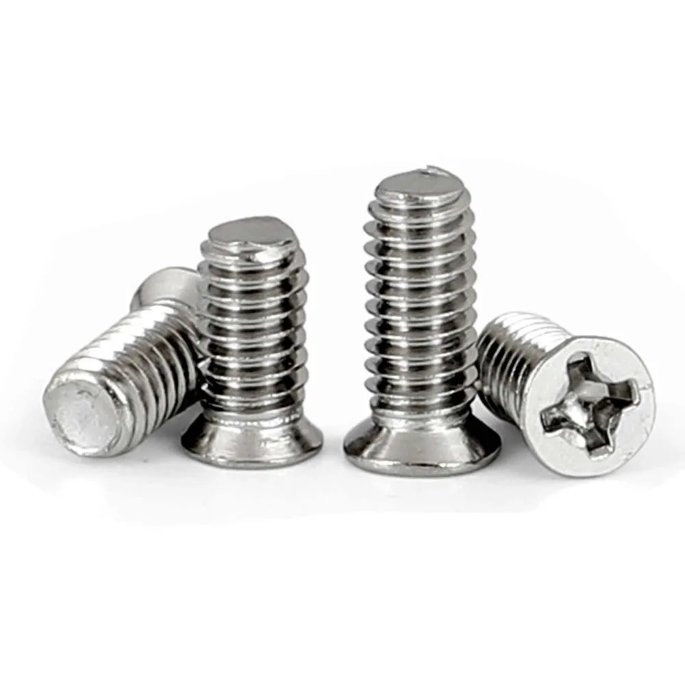 50pcs M1.6 M2 M2.5 M3 M4 304 A2 Stainless Steel Nonstandard Small Head Cross Recessed Phillips Flat Countersunk Bolts Screw |