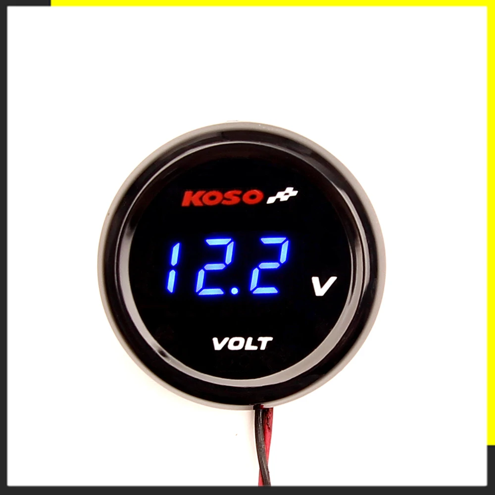 

Motorcycle Voltmeter Gauge For XMAX250 300 NMAX CB500X Cb650F YBR125 New Round Mini KOSO Motor Scooter Voltage Meter Instruments