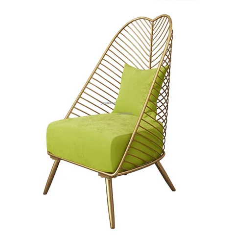 Кресло для отдыха из металла и стали, ажурное металлическое кресло в скандинавском стиле для столовой, бара, гостиной комнаты, индивидуальные цвета - изображение