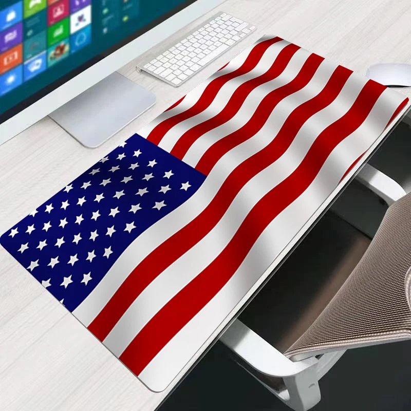 

American Flag 3mm Thickness Gaming Mousepad Large Rubber Gamer Mouse Pad 900x400 Mats
