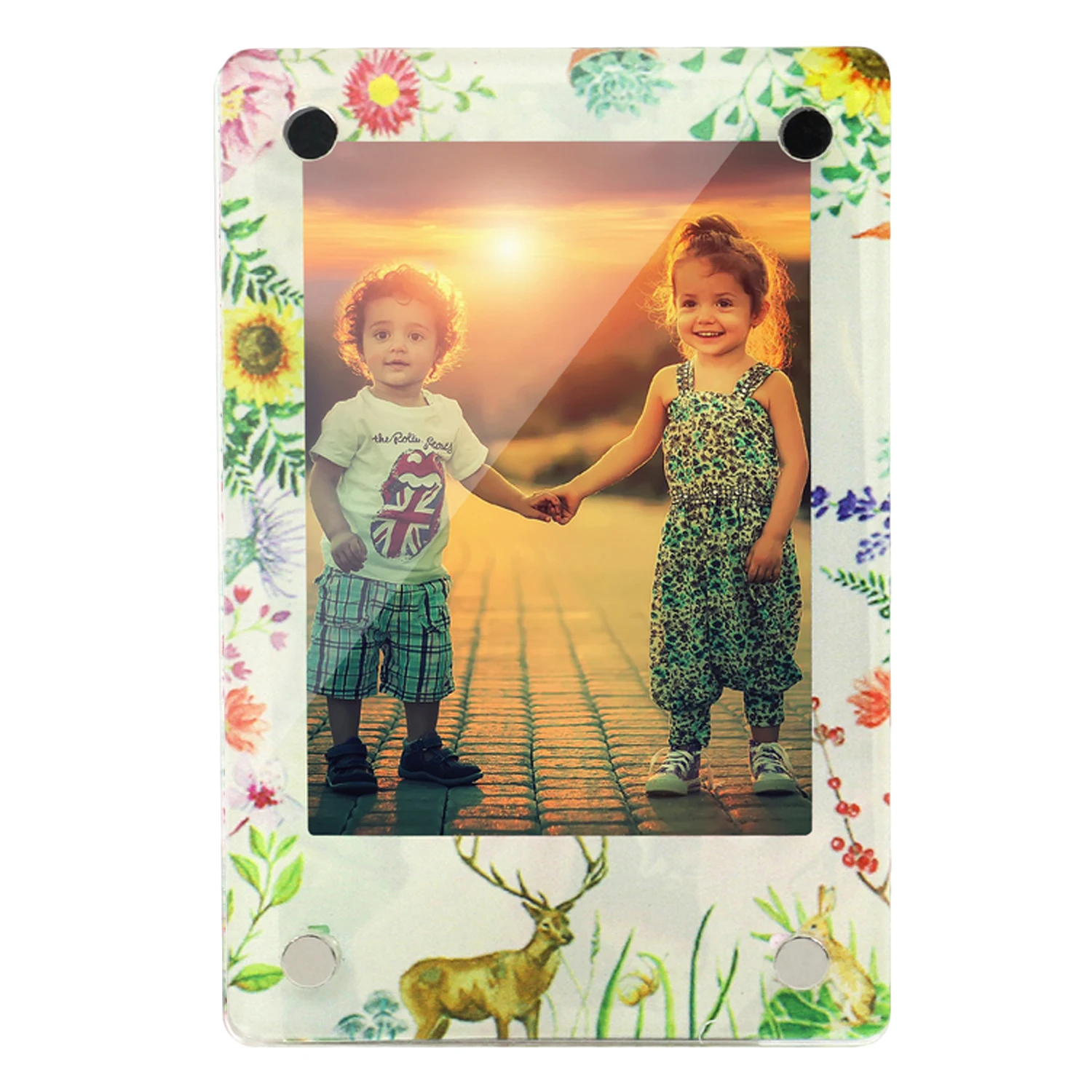 Gosear 3 дюйма Прозрачный Акриловый Холодильник Магнитная фоторамка для Fujifilm Instax Mini