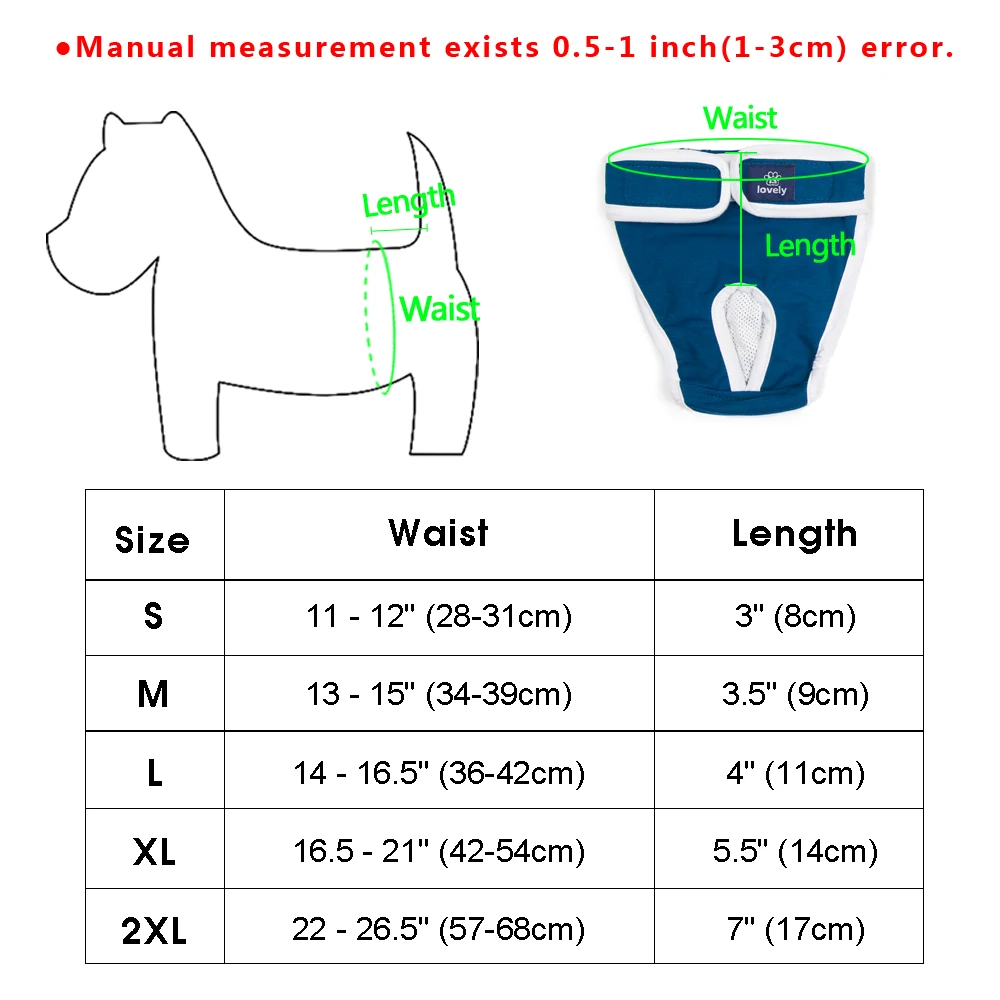 Dog Diapers Physiological Pants Washable Female Dog Shorts Soft Girl Dogs Pants Pets Underwear Sanitary Panties S-2XL images - 6