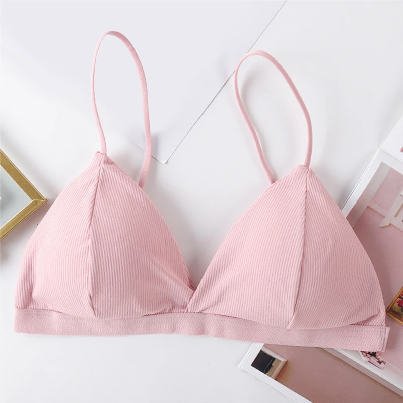 Женский бюстгальтер без косточек удобный однотонный регулируемое нижнее белье