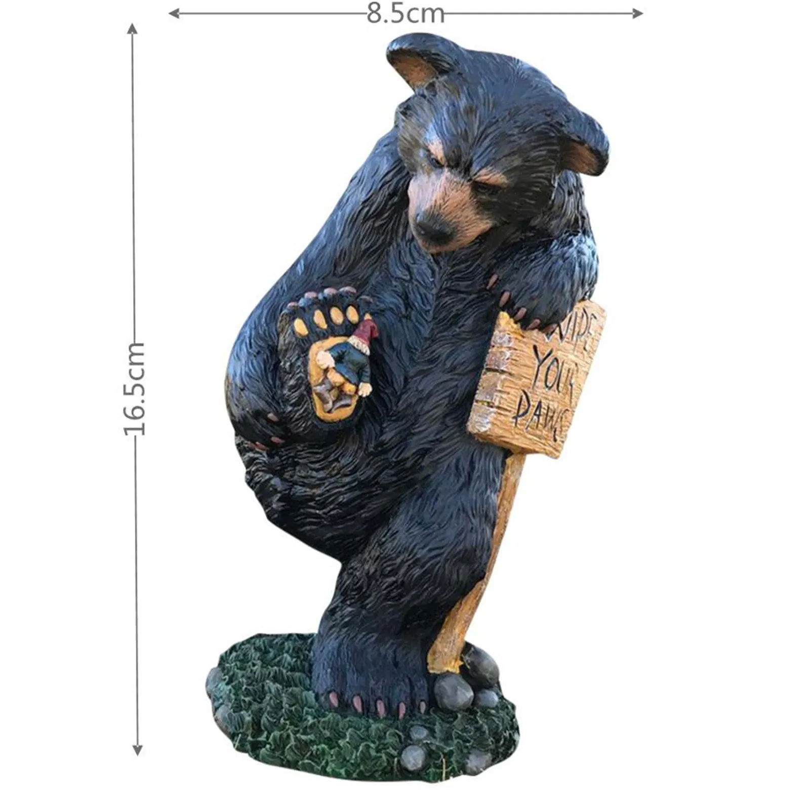 

Garden statue decoration resin bear eating dwarf statue animal decoration courtyard lawn garden decoration garden accessories