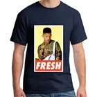 Футболка Fresh Prince of Bel Air, топ из 100% хлопка с коротким рукавом и круглым вырезом, Мужская футболка, простая футболка