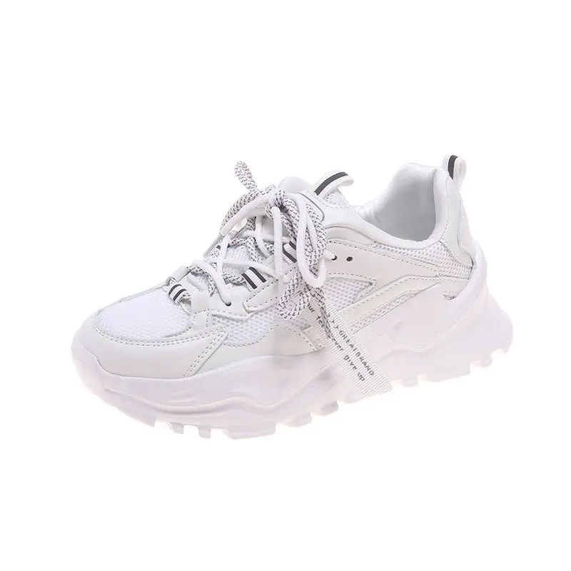 

Women's Sneakers Summer Mesh Breathble Lace Up Sport Shoes Female Casual Flat Shoes Fitness Atheletic Shoes