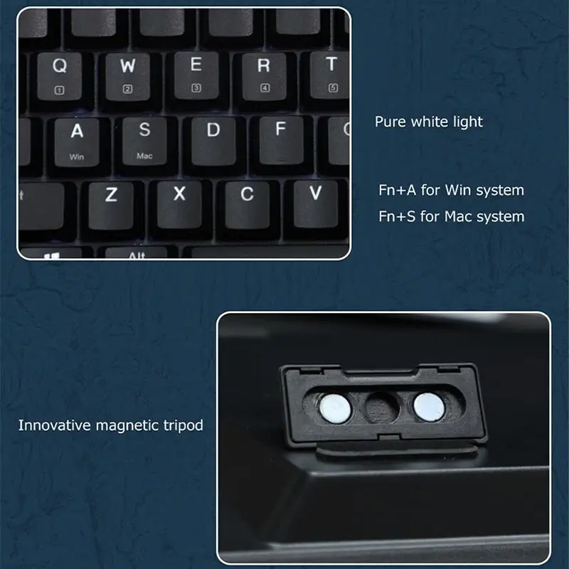 rk84 84 keys mechanical gaming keyboard hot swappable bluetooth 5 12 4g wirelesstype c three mode keyboards white blacklight free global shipping