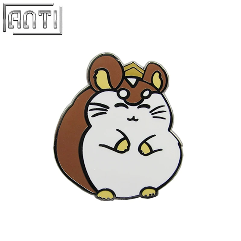 Жесткие эмалированные значки на заказ с золотым покрытием и зеленым призраком