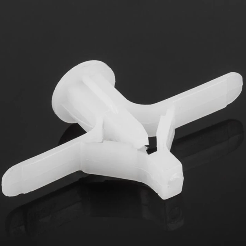 

100 Sets of Plasterboard Anchors, Plastic Expansion Pipes, Pipe Wall Anchors, Expansion Plugs with Phillips Head Screw