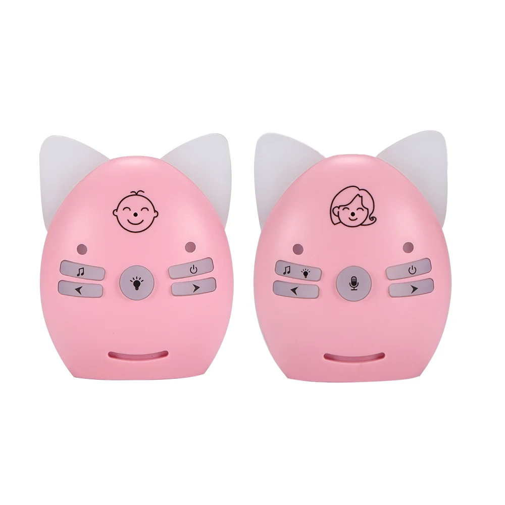 

2 Wireless baby cry detector Portable Digital Audio Baby Monitor Sensitive Transmission Two Way Talk Crystal Clear Cry