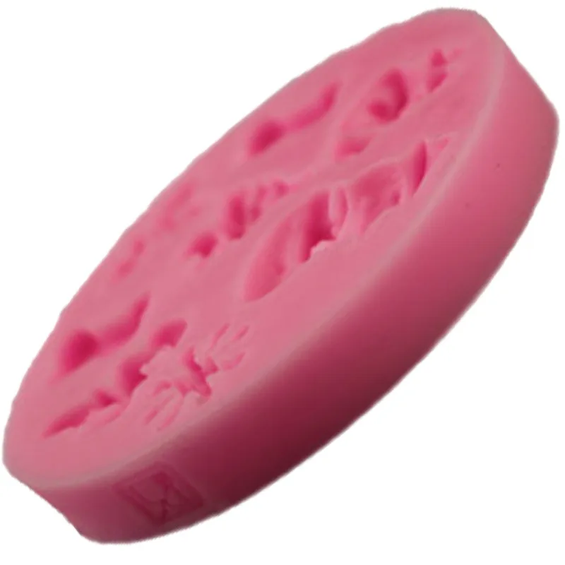 Милая Рождественская тема силиконовая форма для торта Снеговик Колокольчик елки