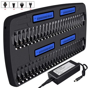 palo 1214162448 slots fast smart intelligent charger aa aaa battery charger for 1 2v aa aaa nimh nicd rechargeable battery free global shipping