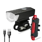 Предупреждающий задний фонарь для велосипеда с USB-зарядкой, водонепроницаемый светодиодный фонарь для дорожного велосипеда, мигающий, задний фонарь и налобный фонарь