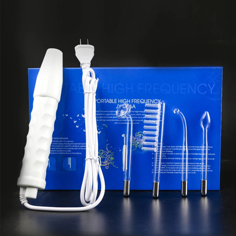 

4 In 1 High Frequency Electrode Wand Electrotherapy Glass Tube Beauty Device Acne Spot Remover Facial Skin Care Spa 110V-240V