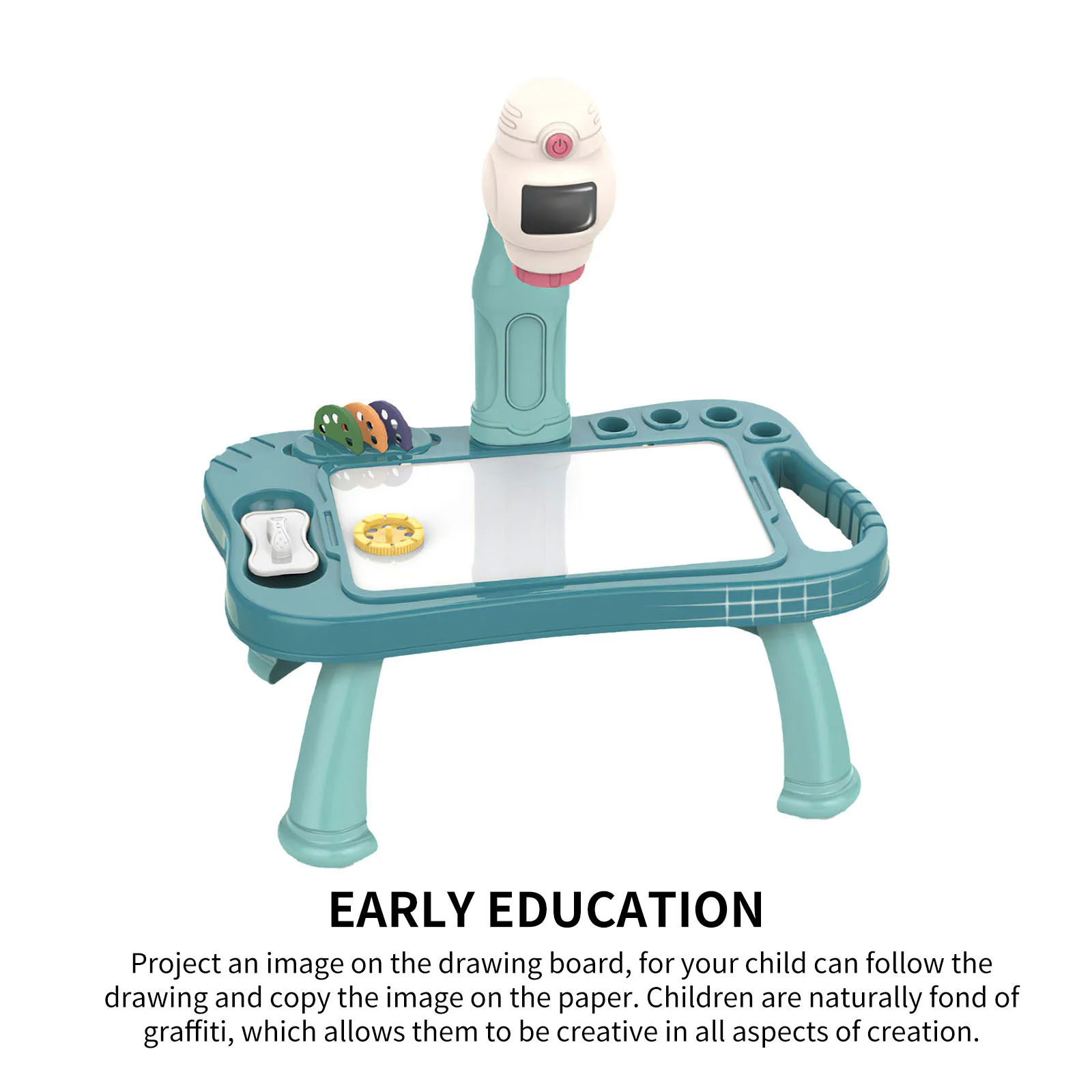

Children Projector Art Drawing Table Toys Kids Painting Plastic Board Desk Arts Crafts Educational Learning Paint Tools Toy