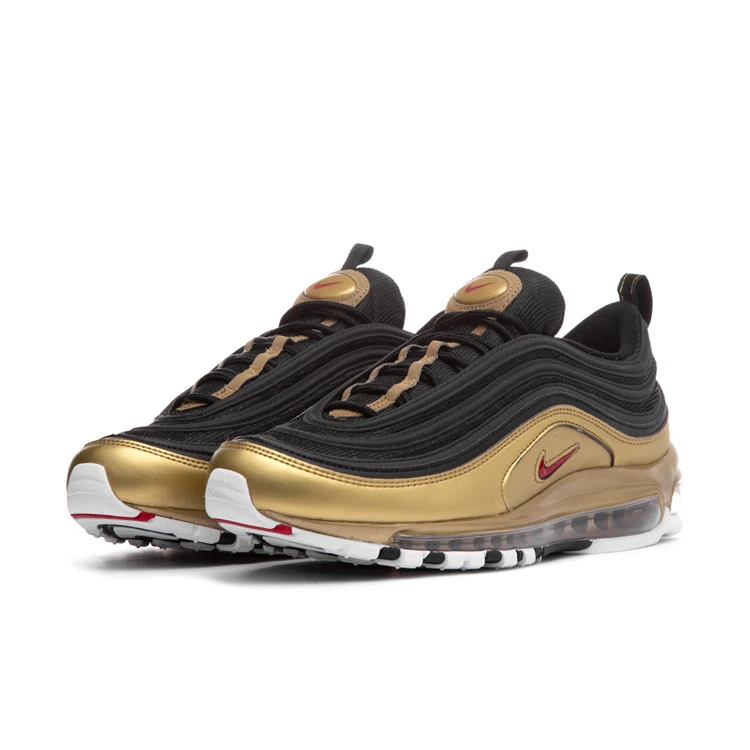 Nike Air Max 97 QS “Liquid Silver” мужские кроссовки для бега Серебристые спортивные кроссовки с воздушной подушкой At5458-001-002-100