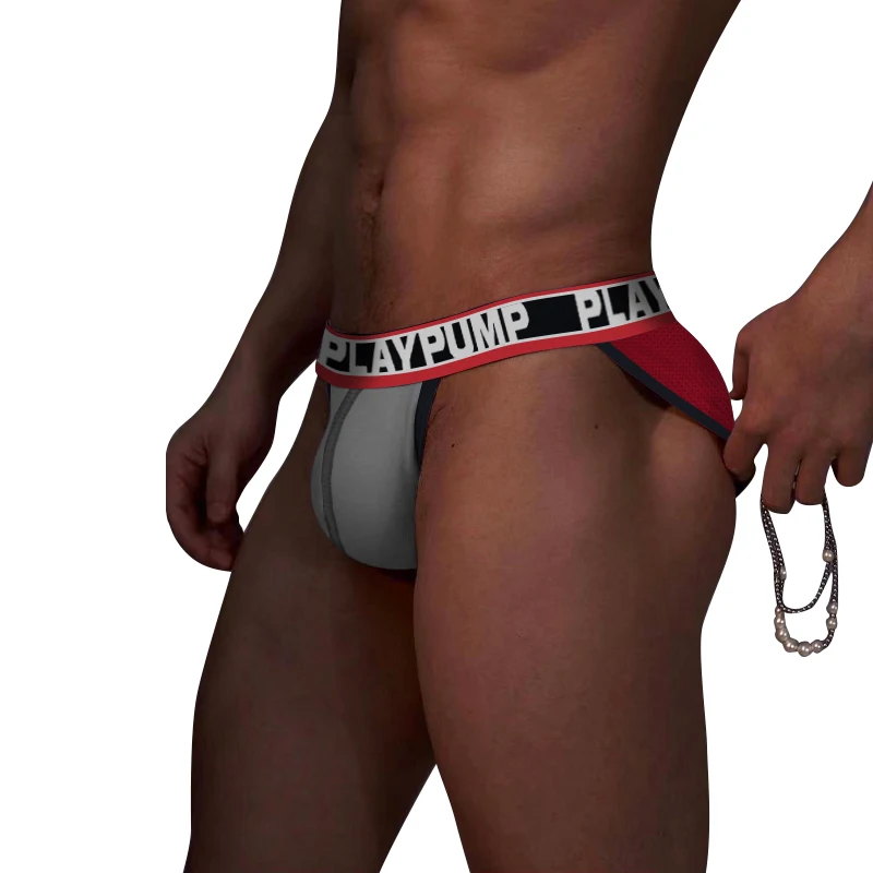 

Хлопковое нижнее белье, мужские трусы, сексуальное мужское нижнее белье, новое Брендовое Мужское нижнее белье, брифы, сетчатые мягкие дышащ...