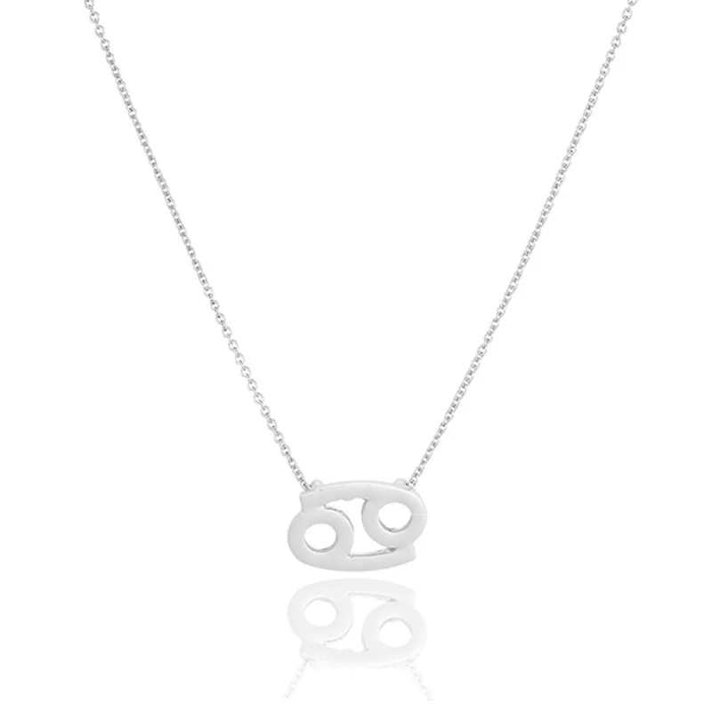 

Creative Cancer Pendant Necklace Geometric Hollow Choker Necklaces For Women 12 Constellation Necklace Card Party Gifts Jewelry