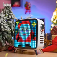 divoom tivoo max pixel art bluetooth wireless speaker with 2 1 audio system 40w output heavy bass app control for ios android