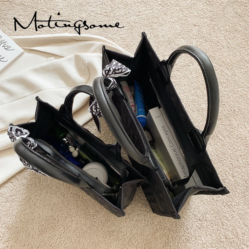 

2021 New Women Book Tote Oxford Fabric Diamond Lattice High Quality Shoulder Bags Female Shopping Handbag Luxury Designer Bag