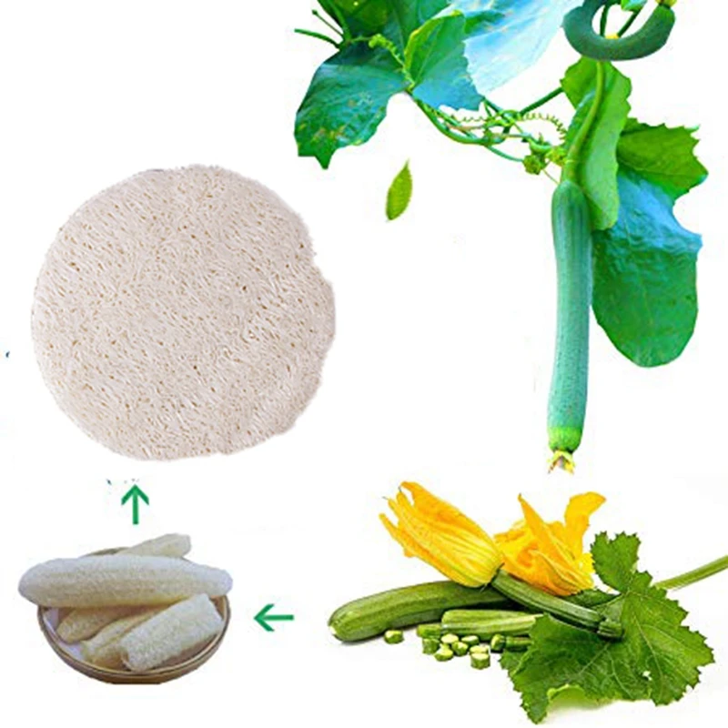 Отшелушивающая губка для лица натуральная Luffa очищения и отшелушивания кожи