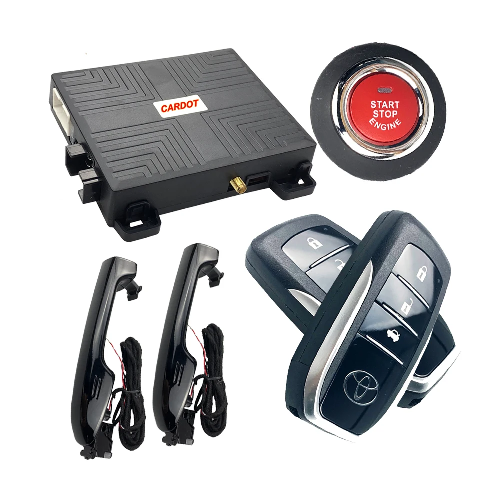 

Drop Shipping KOL Cardot Smart Keyless Entry System Remote Start Push Button Security Car Alarms for Toyota Highlander 09-17