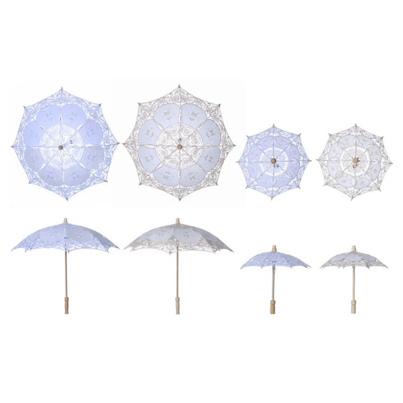 Свадебный кружевной зонт Модный женский Зонтик Украшение для свадебной