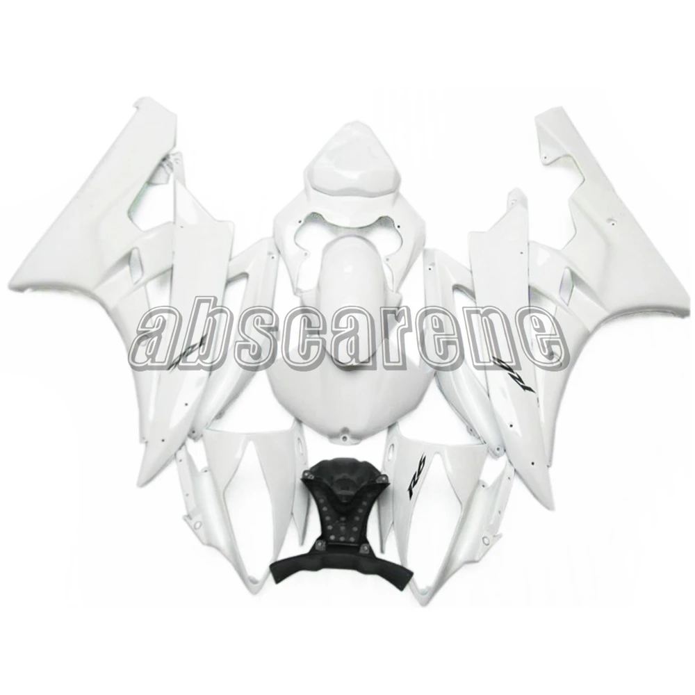 Глянцевый перламутровый белый полный обтекатель комплект для Yamaha YZF600 R6 2006 2007 YZF 06