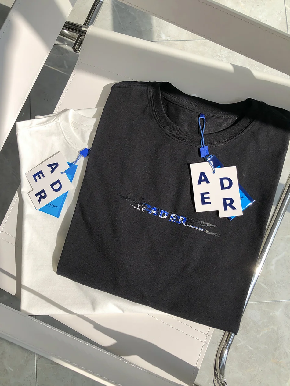 Ader Error Мужская футболка с логотипом ADER размытые Adererror логотип короткими рукавами